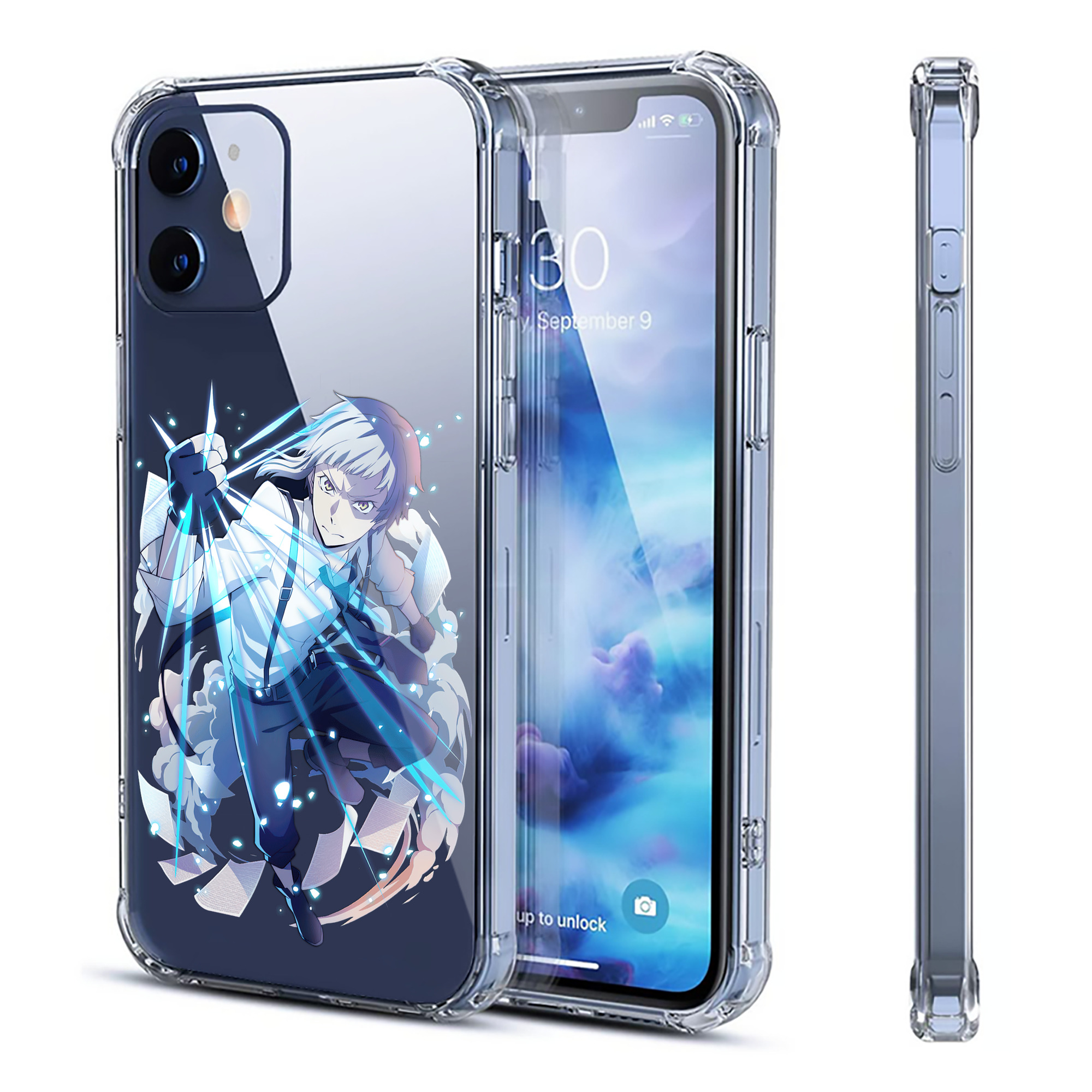 （画像用） 文豪ストレイドッグス Bungo Stray Dogs 【iPhone 12シリーズ対応】透明スマホケース（クリアソフトケース）